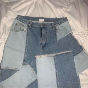 Vintage 90s patchwork jeans